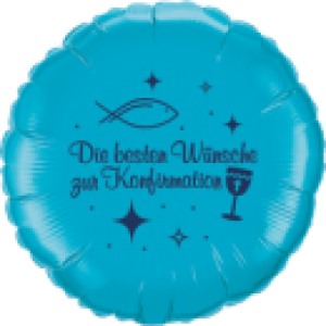 Ballon Die besten Wünsche zur Konfirmation 45 cm