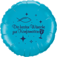 Ballon Die besten W&uuml;nsche zur Kommunion 45 cm
