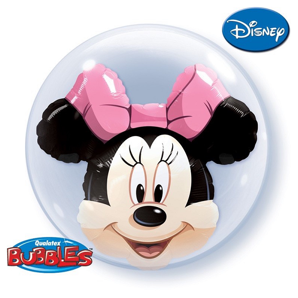 Double Bubble Ballon - Motiv Minnie Maus Kopf - XL -...