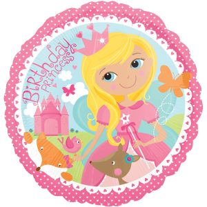 Folienballon - Motiv Happy Birthday Prinzessin - S - 46...