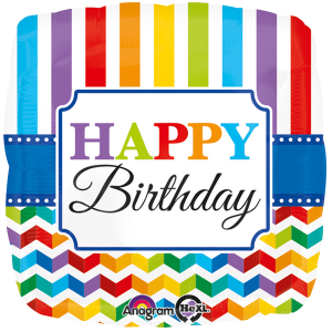 Folienballon - Motiv Happy Birthday New Style - S - 45 cm...