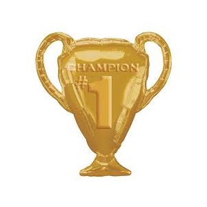 Folienballon - Figur Champion Pokal gold - XXL - 71 x...
