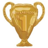 Ballon Champion Pokal gold - XXL/Folie - 71 x 63cm /0,07m³