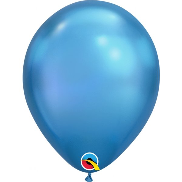 Latexballon Chrome Blau - S/Latex - 30cm/0,02m³