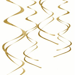 Girlande Spirale gold 60 cm (5)