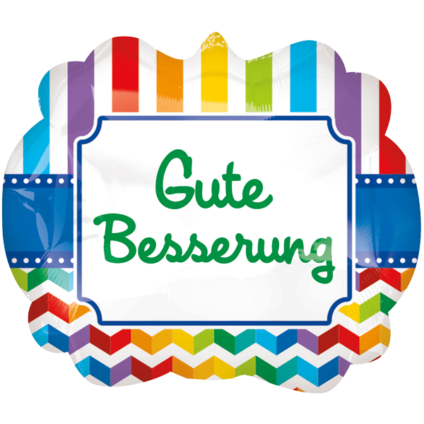 Folienballon - Motiv Gute Besserung - XXL - 63x55 cm / 0,07 m³