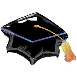 Ballon Black Graduation Cap