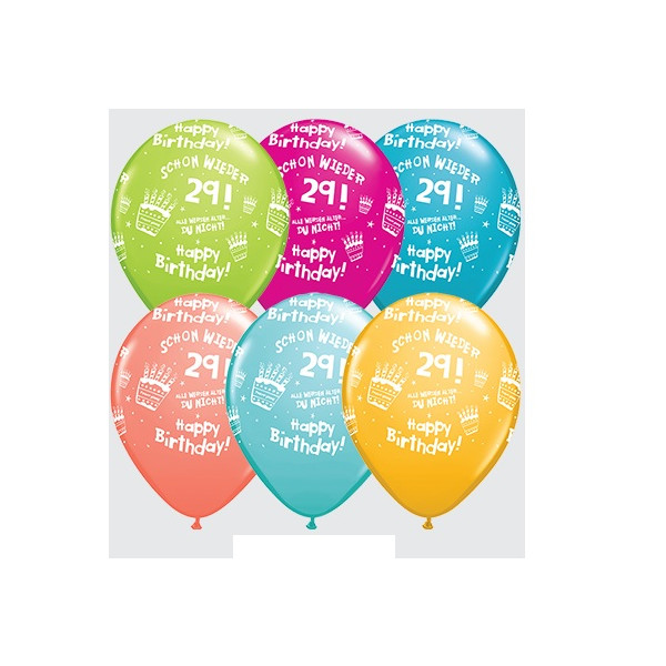 Motivballon Happy Birthday Schon wieder 29