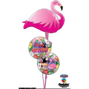 Folienballon - Figur Flamingo - XXL - 117 cm / 0,10 m&sup3;