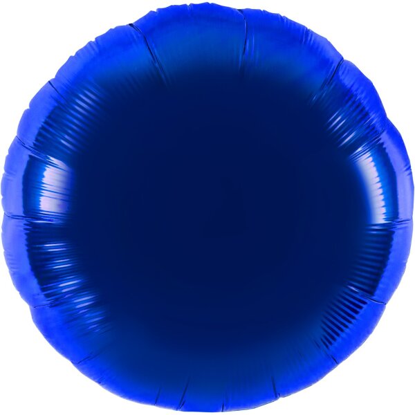 Folienballon - Rund blau - S - 45 cm / 0,02 m³