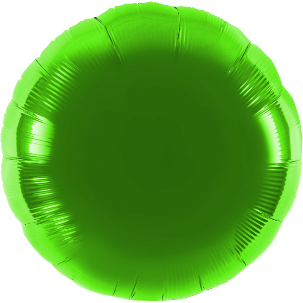 Folienballon - Rund limonengrün - S - 45 cm / 0,02...