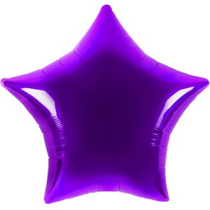 Ballon Stern lila - S/Folie - 45cm/0,02m³