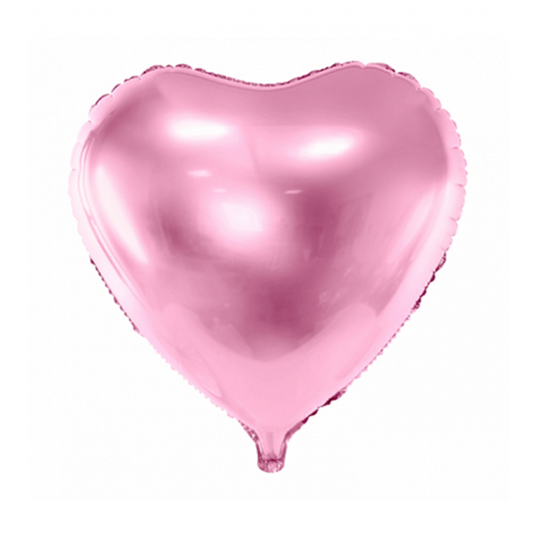 Folienballon - Herz Rosa - S - 45 cm / 0,02 m³