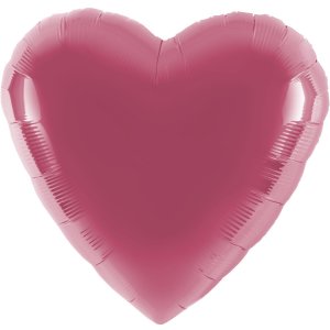 Ballon Herz rosa - S/Folie - 45cm/0,02m³
