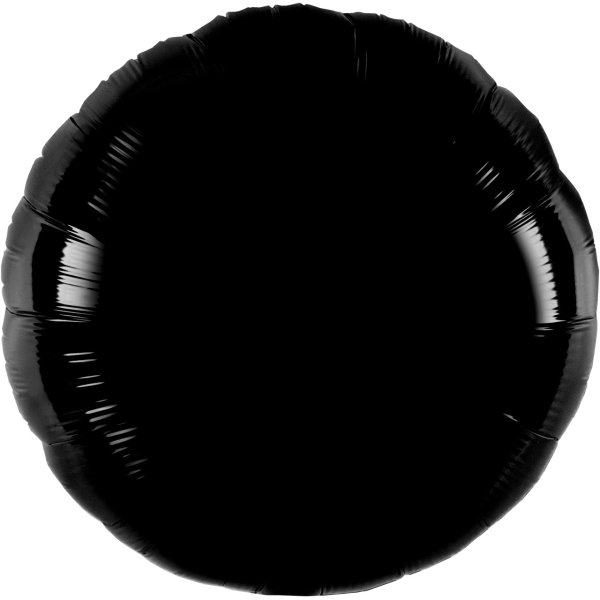 Ballon Rund schwarz - S/Folie - 45cm/0,02m³