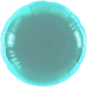 Folienballon - Rund türkis - S - 45 cm / 0,02 m³