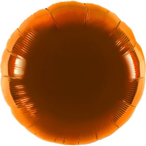 Folienballon Rund orange - S - 45cm/0,02m³