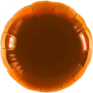 Folienballon - Rund orange - S - 45 cm / 0,02 m³