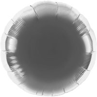 Ballon Rund silber - S/Folie - 45cm/0,02m³
