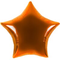 Folienballon - Stern orange - S - 45 cm / 0,02 m³