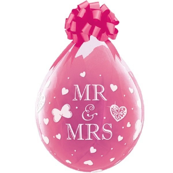 Verpackungsballon Mr & Mrs