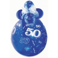 Verpackungsballon Zahl 50 - Ø 45cm/Latex
