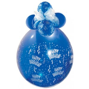 Verpackungsballon Happy Birthday - Ø 45cm/Latex