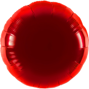 Folienballon - Rund rot - XXL - 71 cm / 0,07 m³