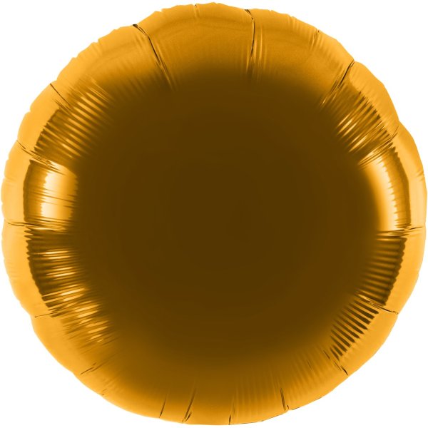 Folienballon Rund gold - XXL - 71cm/0,07m³