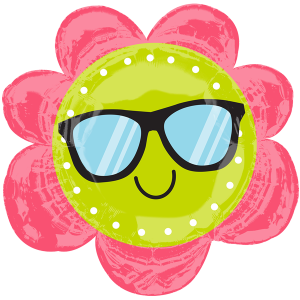 Folienballon - Figur Sonnenschein - XXL - 68 cm / 0,07...