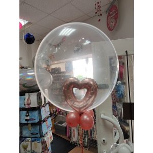 Deco Bubble Ballon - Motiv Clear - XL - 61cm/0,04m&sup3;