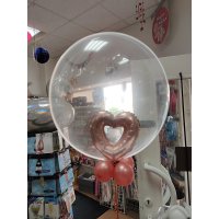 Deco Bubble Ballon - Motiv Clear - XL - 61cm/0,04m³