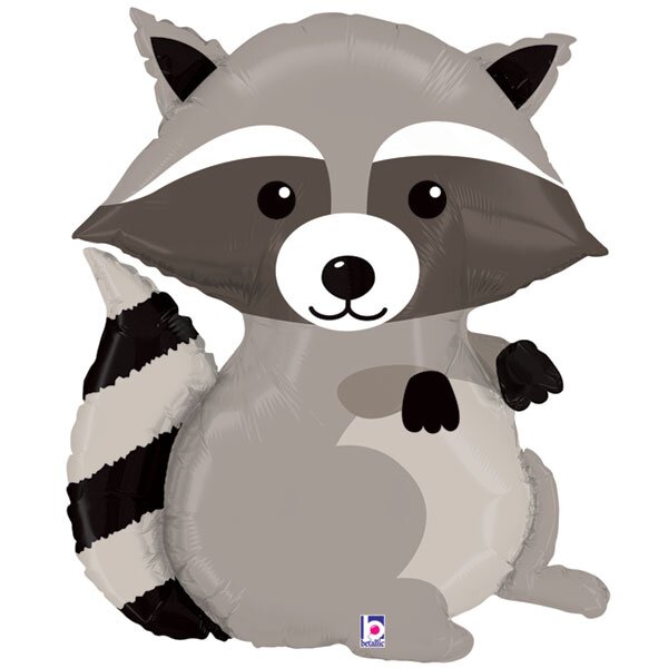 Folienballon - Figur Waschbär - XL - 91 cm / 0,07 m³