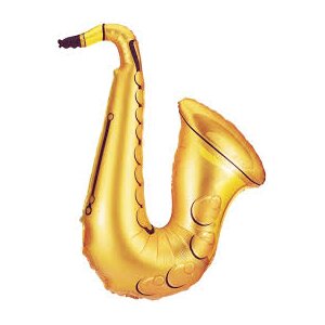 Folienballon - Figur Saxophon - XL - 89 cm / 0,07 m³