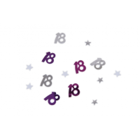 Flitterbox - Zahl 18 - Pink, ca. 15g