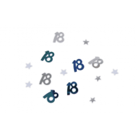 Flitterbox - Zahl 18 - Blau, ca. 15g
