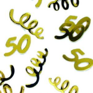 Flitterbox - Zahl 50 - Gold, ca. 15g