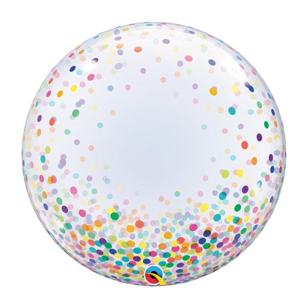 Ballon Deco Bubble Confetti (bunt)