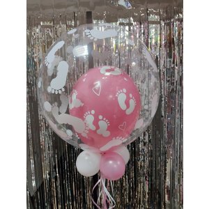 Ballon Deco Bubble Babyf&uuml;sschen