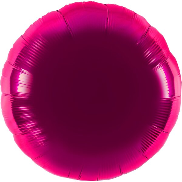 Folienballon - Rund pink - XXL - 71 cm / 0,07 m³