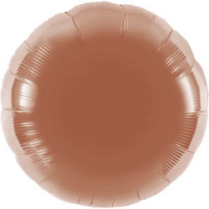 Folienballon - Rund rosegold - XXL - 71 cm / 0,07 m³