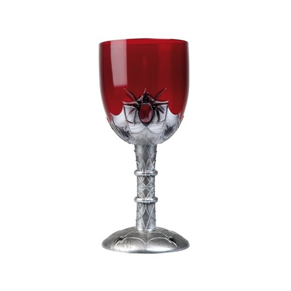 Weinglas Motiv Gothic Spinnen 18 cm