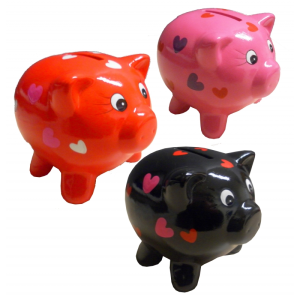 Spardose - Schwein Im in Love Piggy