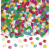 Konfetti Zahl 40 bunt (14g)
