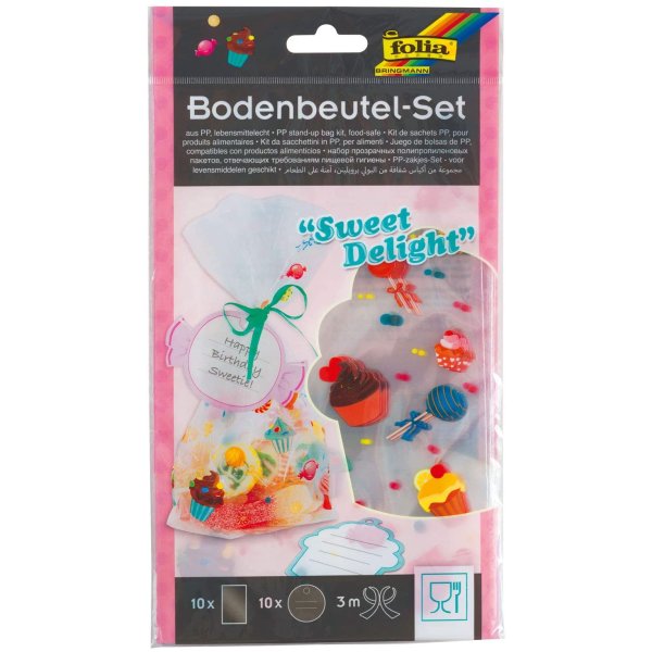 Bodenbeutel-Set "Sweet Delight" 14,5 x 23,5 - 10 Beutel
