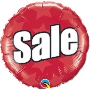 Folienballon - Motiv Sale - S - 45 cm / 0,02 m&sup3;