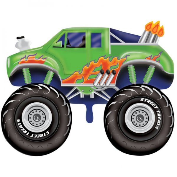 Ballon Monster Truck - XXL/Folie - 60 x 60cm /0,6m³