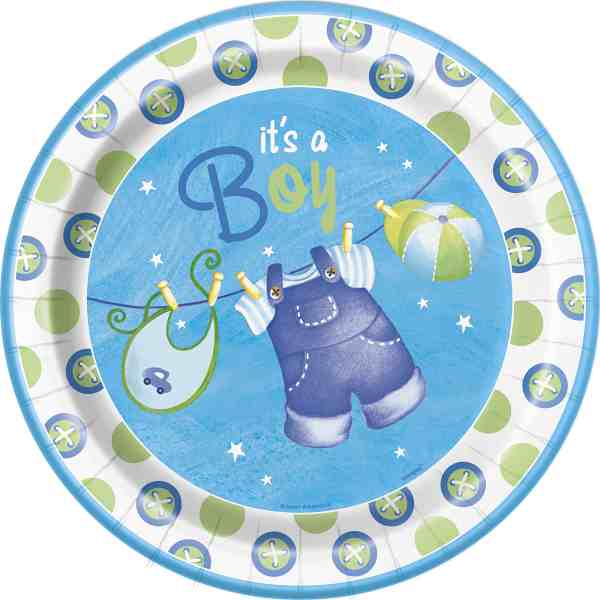 Teller, Strampler - Its a boy, Ø23cm (8)