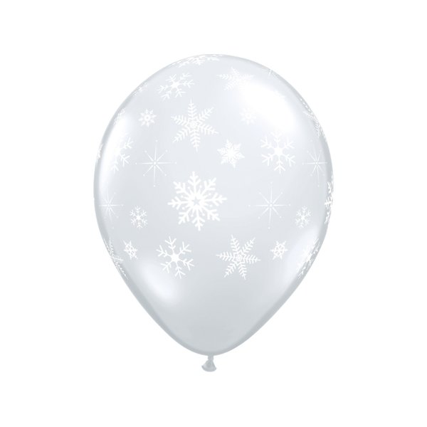 Latexballon Motiv Schneeflocken