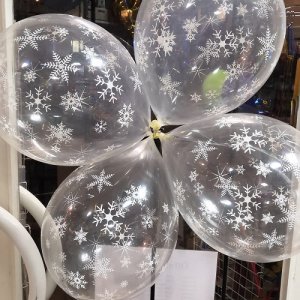 Latexballon - Motiv Schneeflocken